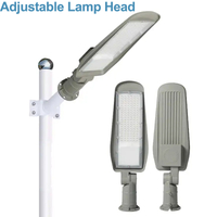 Aluminum 50w 100w 150w 200w Knuckle Mount Adjust Up And Down Rotating Angle Arm Adjustable Led Street Light