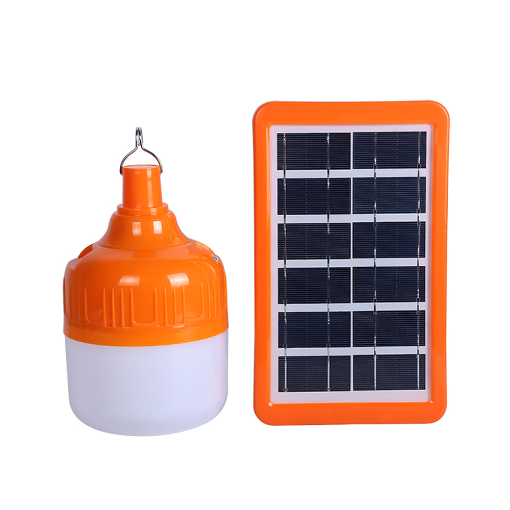 Solar Emergency Rechargeable Bulb Light with Hanging Hook