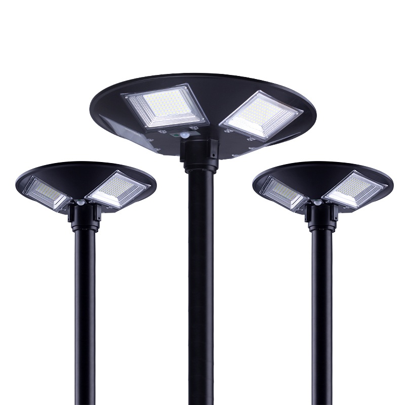 UFO Round LED Solar Street Light Solar Sensor Garden Light