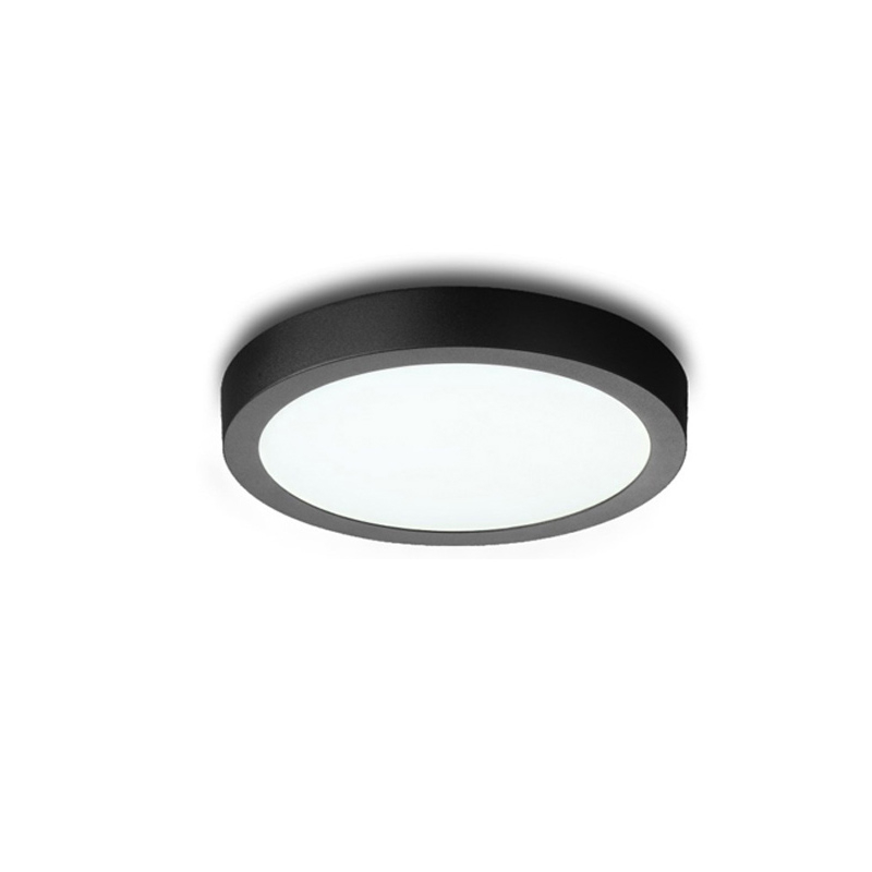High Quality Ceiling Black Color Round Led Panel Light