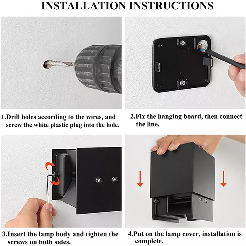 Wall lamp installation